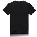 Summer Classic Stylish Geometric Prints T-shirt - Black