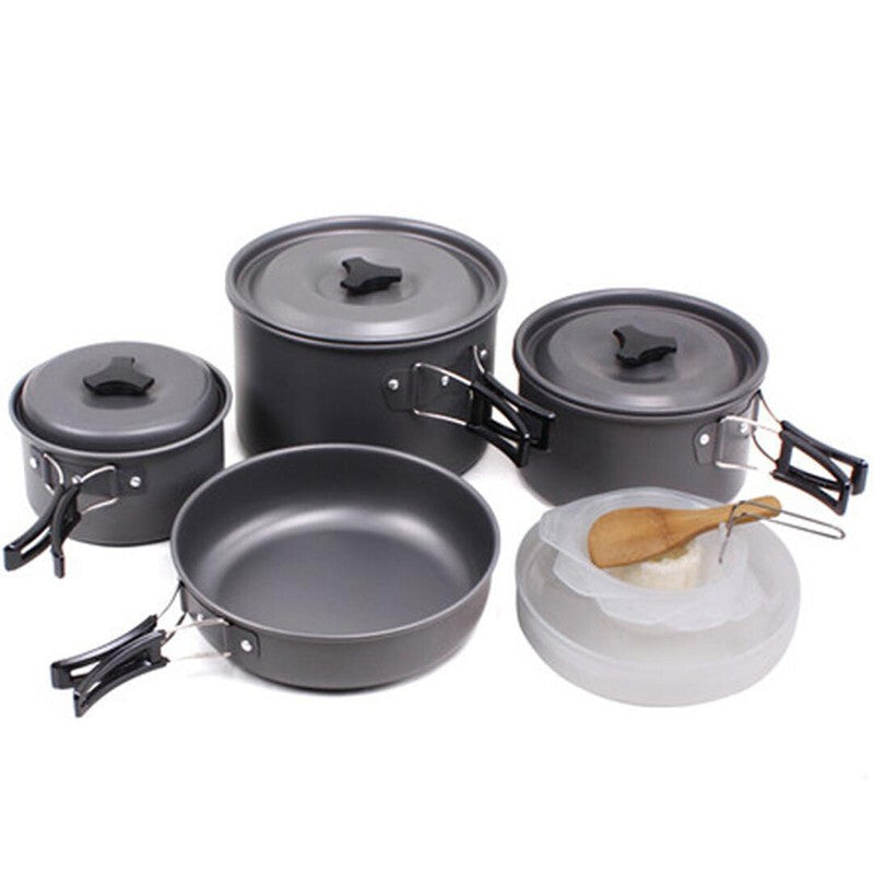 Sunions Premium 17952 Outdoor Camping Pot Set - Black