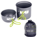 Sunions Premium 17951 Outdoor Camping Pot Set - Green