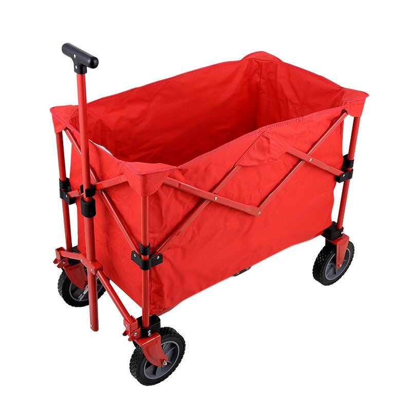 Supermarket shopping Durable Luggage Cart - Red