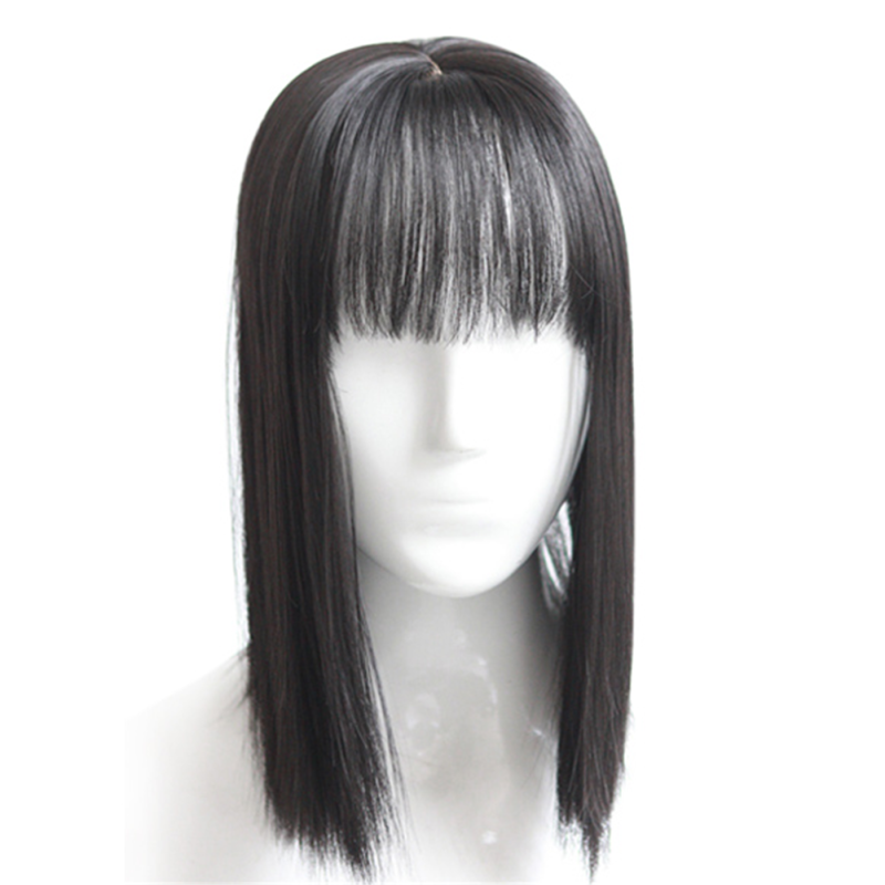 Synthetic Hair Clip Straight Hair - Black