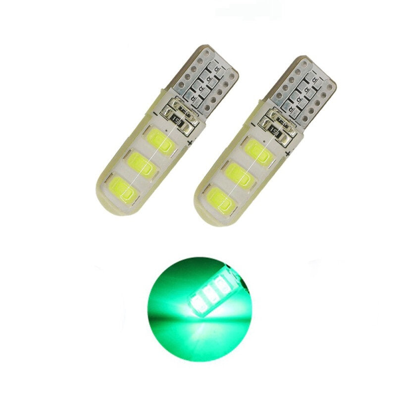 T10 W5w 5630 5730 6Smd Premium Led Fog Bulb - Green