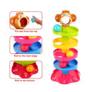 Baby Childern Tower Puzzle Rolling Ball Bell Stackers Toys Kids Developmental Toy