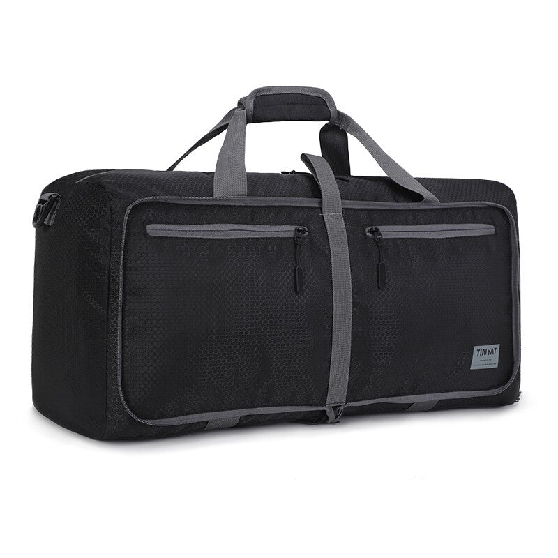 TINYAT Travel Duffle Bag - Black