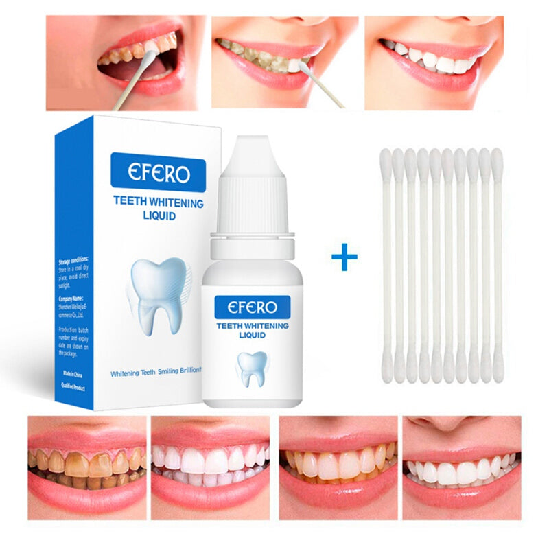 Teeth Whitening Cleaning Serum Oral Hygiene - White