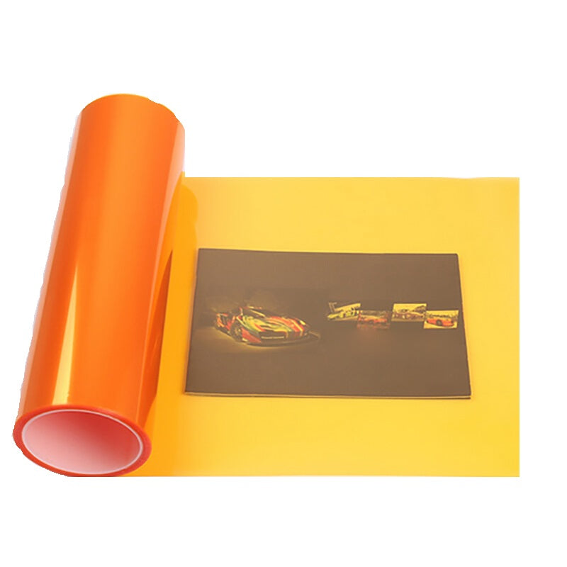 Three Layers 30cmX 100cm Premium Film Sticker - Orange