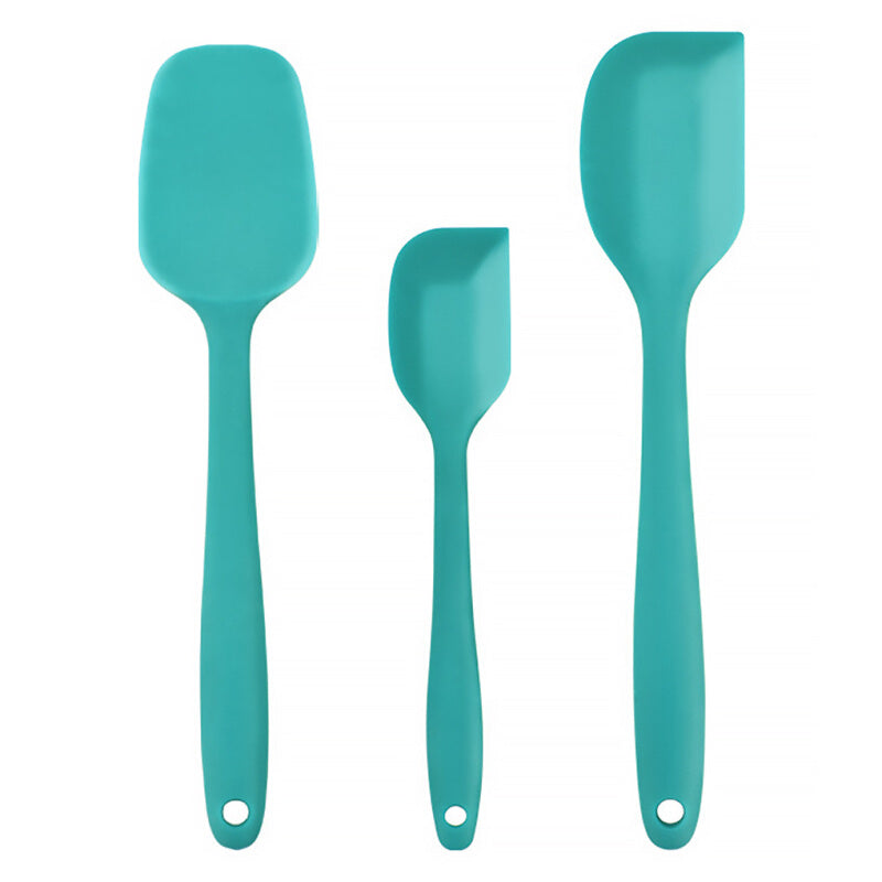 TureClos 3Pcs High Quality Silicone Baking Spatulas - Sky Blue