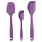 TureClos 3Pcs High Quality Silicone Baking Spatulas - Purple