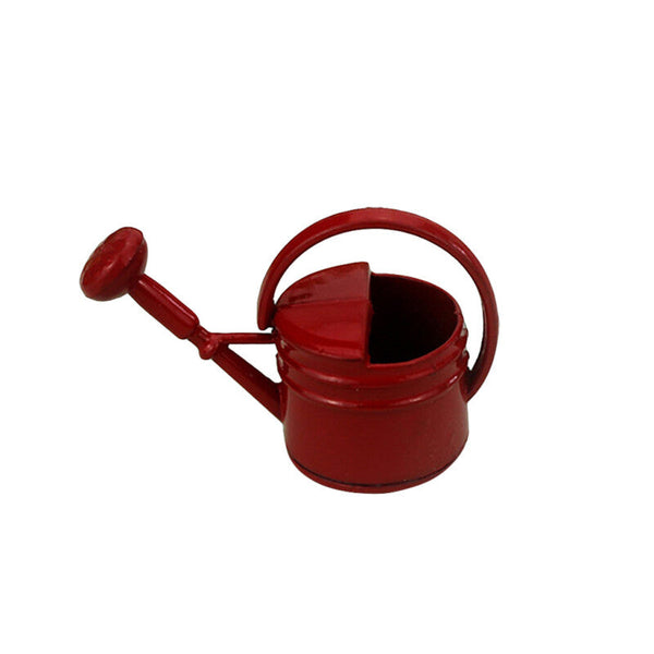 Tuscom 1:12 /1:6 Dollhouse Miniature Scene Model Watering Can Pretend Play Toy - Red