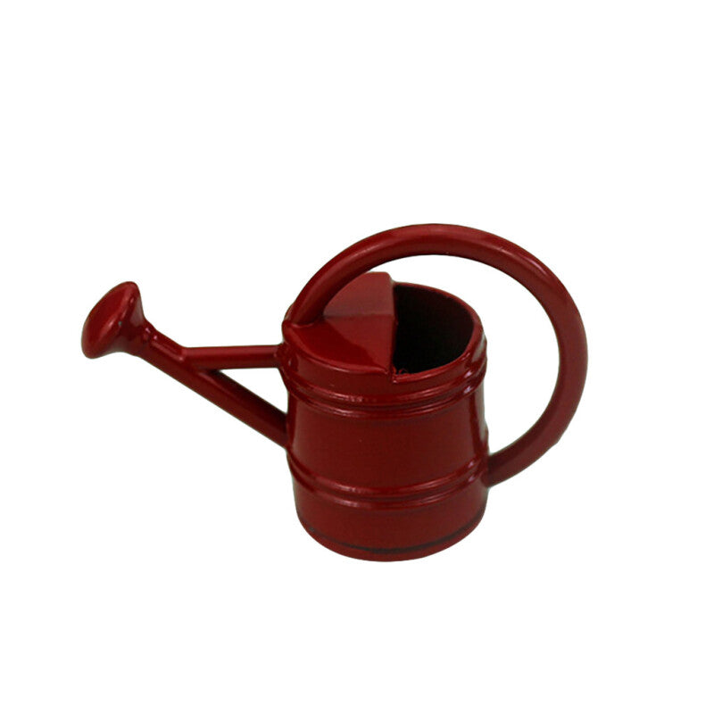 Tuscom 1:12 /1:6 Dollhouse Miniature Scene Model Watering Can Pretend Play Toy - Red2