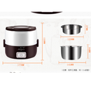 Two Layers Multifunctional Mini Rice Cooker - Coffee