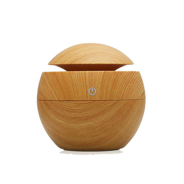 USB LED Essential Oil Diffuser - Light Brown