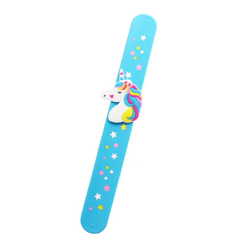 Unicorn Premium Slap Snap Wrap Bracelet - Blue