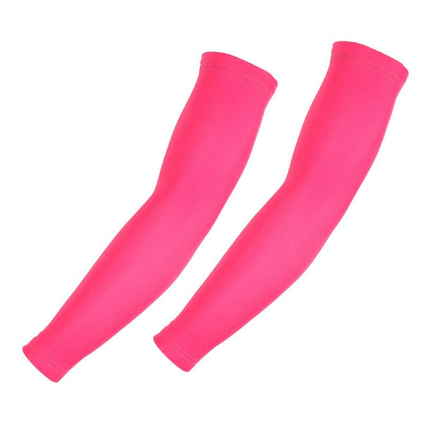 Unisex New Arm Compression Sleeves for Outdoor Sport Hiking - Light Red