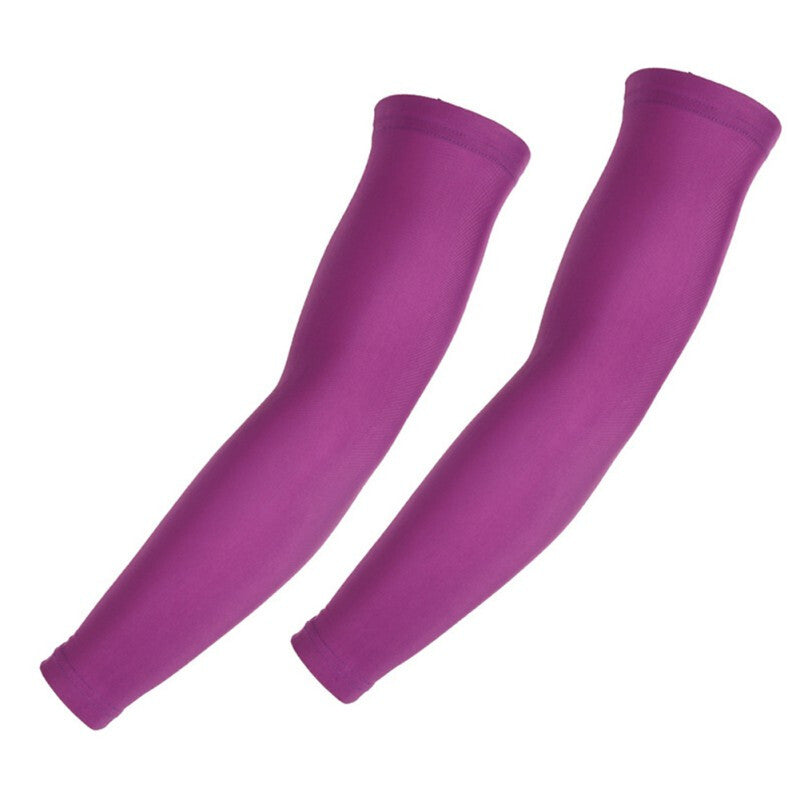 Unisex New Arm Compression Sleeves for Outdoor Sport Hiking - Purple