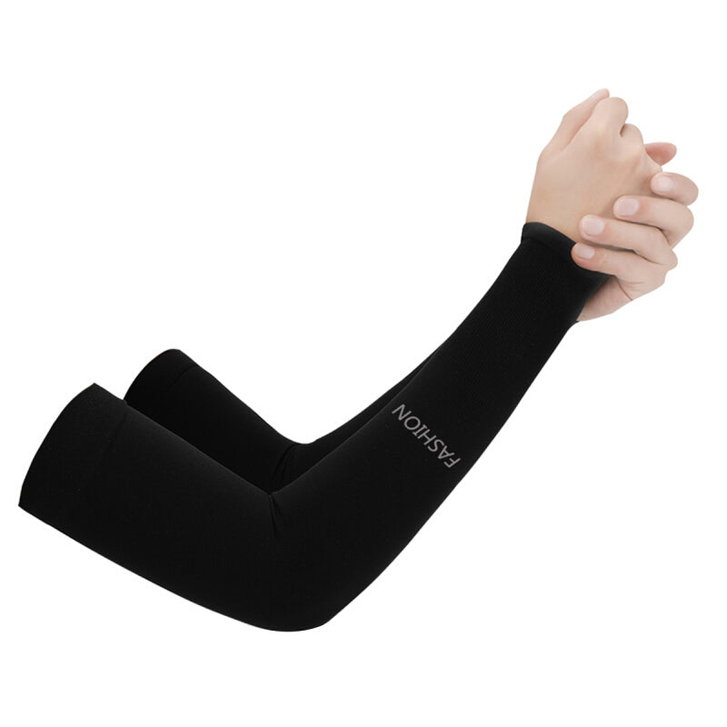 Unisex UV Protection Arm Sleeves Cover - Black