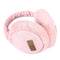 Unisex Winter Soft Plush Folding Earmuffs - Watermelon Red