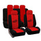 Universal Premium Fabric Car Seat - Red