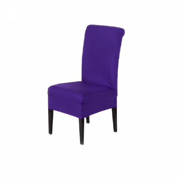 Universal Washable Cloth Stretch Chair Cover - Purple