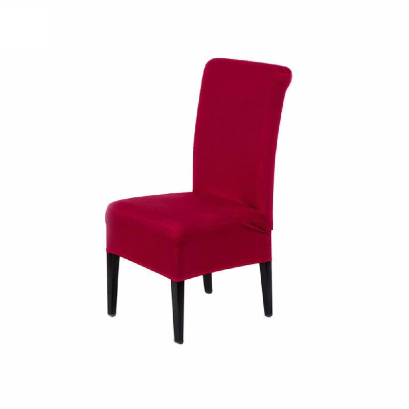 Universal Washable Cloth Stretch Chair Cover - Wine Red