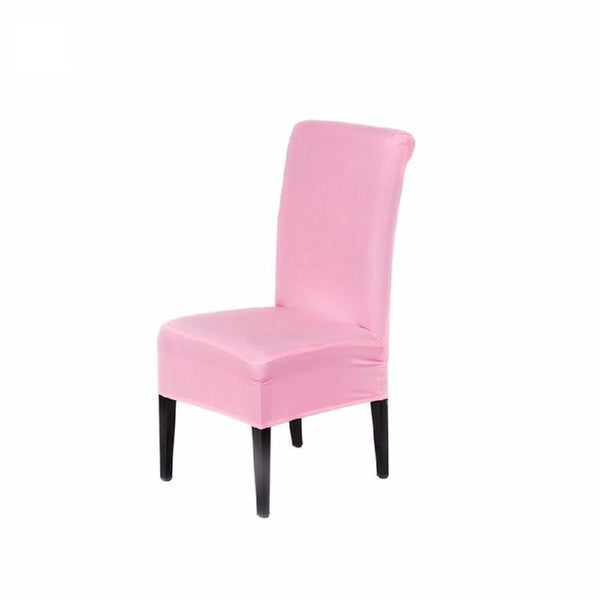 Universal Washable Cloth Stretch Chair Cover - Light Pink