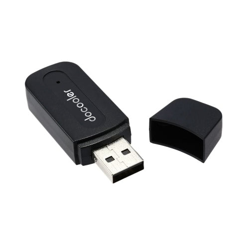 جهاز استقبال BTAudio لاسلكي صغير USB مقاس 3.5 ملم محول موسيقى AUX للسيارة ونظام صوت منزلي AUX