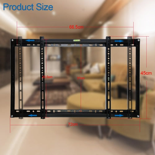 Slim LCD LED Plasma TV Wall Mount Bracket 37"-70" Inch Max VESA 600*400mm Super Strong 110lbs Weight Capacity