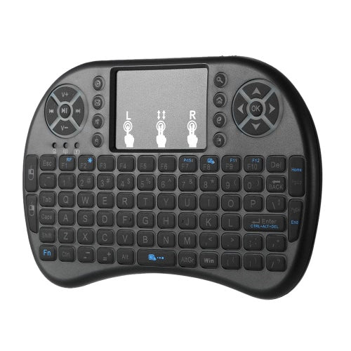 2.4GHz LED Backlit Wireless Keyboard with Touchpad Mouse Remote Control