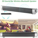 مكبرات صوت BT Sound Bar BT للمسرح المنزلي ومضخم صوت سوبر باس بدون استخدام اليدين ودعم AUX IN وبطاقة TF تشغيل الموسيقى باللون الفضي والرمادي للتلفزيون وأجهزة الكمبيوتر اللوحية والهواتف الذكية