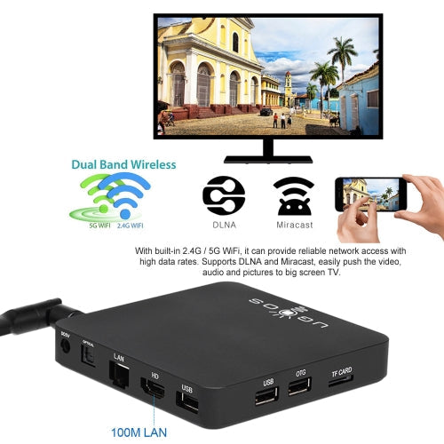 UGOOS AM3 Smart Android 7.1 TV Box S912 2GB + 16GB