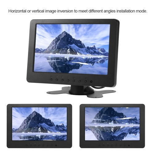 S701 7 inch  TFT LCD Monitor Screen 16:9 1024 * 600 BNC AV Video Audio for PC Security VCD DVD EU Plug