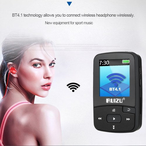 RUIZU X50 8GB 1.5in BT مشغل MP3 MP4 مع شاشة