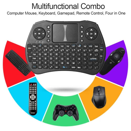 2.4GHz Wireless QWERTY Keyboard Air Mouse Touchpad Handheld Remote Control