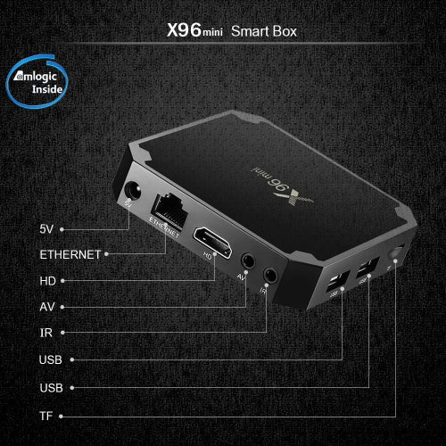 مشغل الوسائط X96mini Android 7.1.2 TV Box 2GB / 16GB