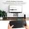 E30 2.4GHz Wireless QWERTY Keyboard with Trackball Mouse Black