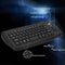 E30 2.4GHz Wireless QWERTY Keyboard with Trackball Mouse Black