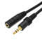 5 Meter Audio Extension Cable 3.5mm Jack Male to Female AUX Cable 3.5 mm Audio Extender Cord for Computer Mobile Phones Amplifier Black