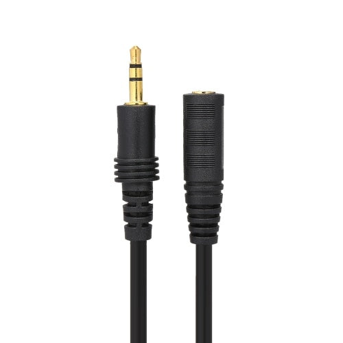 5 Meter Audio Extension Cable 3.5mm Jack Male to Female AUX Cable 3.5 mm Audio Extender Cord for Computer Mobile Phones Amplifier Black