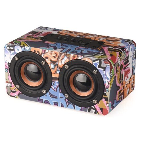 M5 Mini Doodle Wooden Wireless BT Speaker