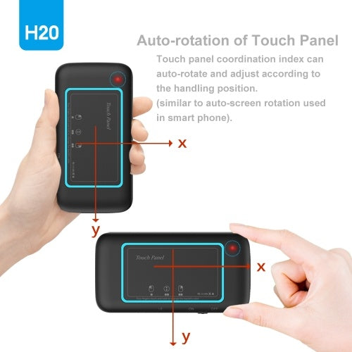 2.4GHz Backlight Colorful Wireless Keyboard with Large Touch Panel