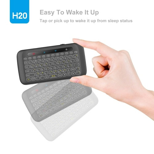 2.4GHz Backlight Colorful Wireless Keyboard with Large Touch Panel