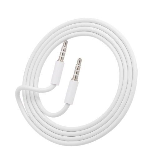 3.5mm Jack Auxiliary Audio Cable Male to Male Stereo Audio Extension Cord,White