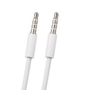 3.5mm Jack Auxiliary Audio Cable Male to Male Stereo Audio Extension Cord,White