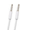 3.5mm Jack Auxiliary Audio Cable Male to Male Stereo Audio Extension Cord,White