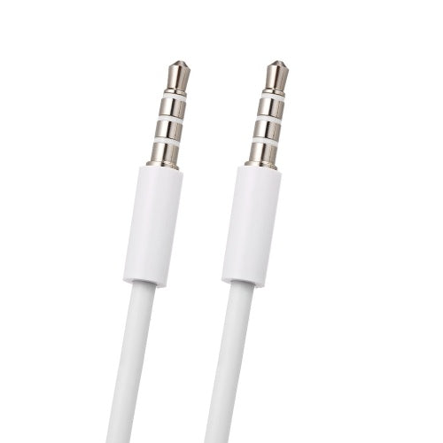 3.5mm Jack Auxiliary Audio Cable Male to Male Stereo Audio Extension Cord,White