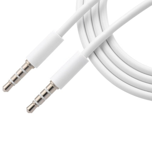 3.5mm Jack Auxiliary Audio Cable Male to Male Stereo Audio Extension Cord,White