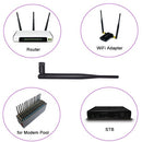 2.4GHz 5dBi WiFi Antenna Aerial w/ RP-SMA Male Connector & 21cm SMA Adapter Cable for Wireless Router WiFi Adapter STB Modem Pool