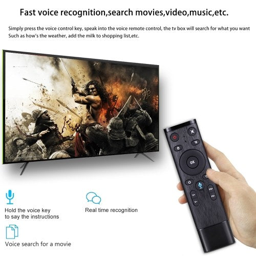 SCISHION AI ONE Android TV Box with Voice Remote Control