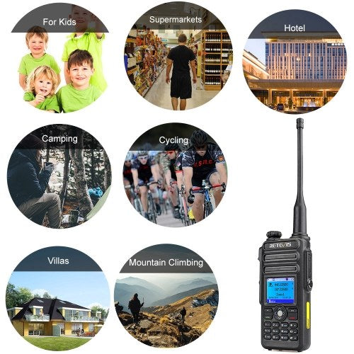 Retevis RT82 Two-way Walkie Talkie with GPS