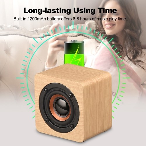 Q1 Mini Portable Wooden Bluetooth Speaker